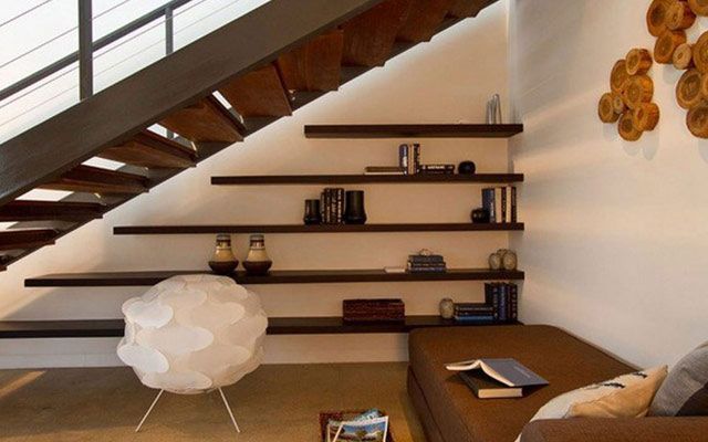 18 escaleras decorativas con función de estanterías