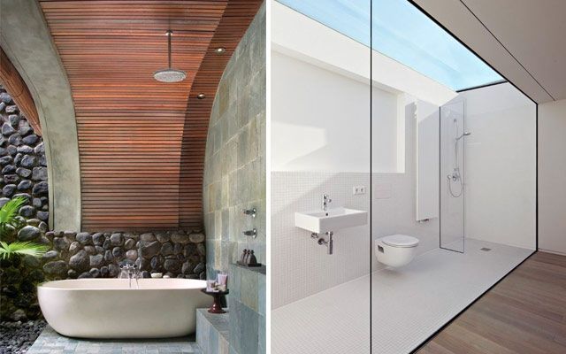 Diseño de duchas modernas