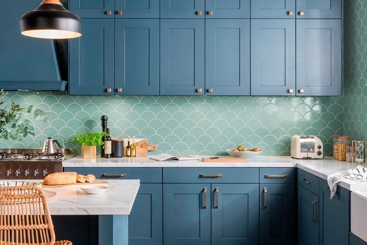 Cocinas en color azul - Davinia  Mobiliario de cocina y armarios