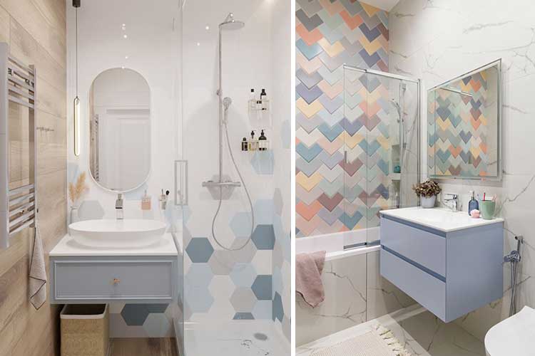 azulejos de diseño para el baño infantil