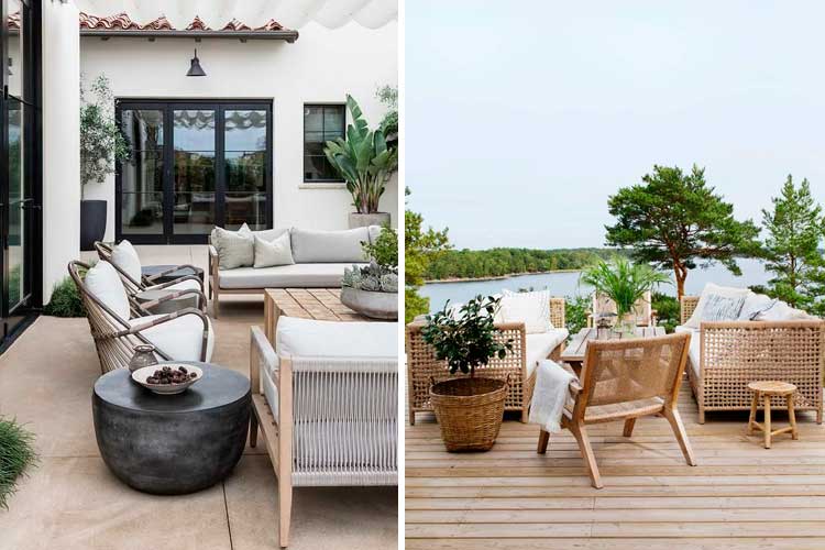 La silla de ratán será el mueble ideal para amueblar tu terraza o jardín
