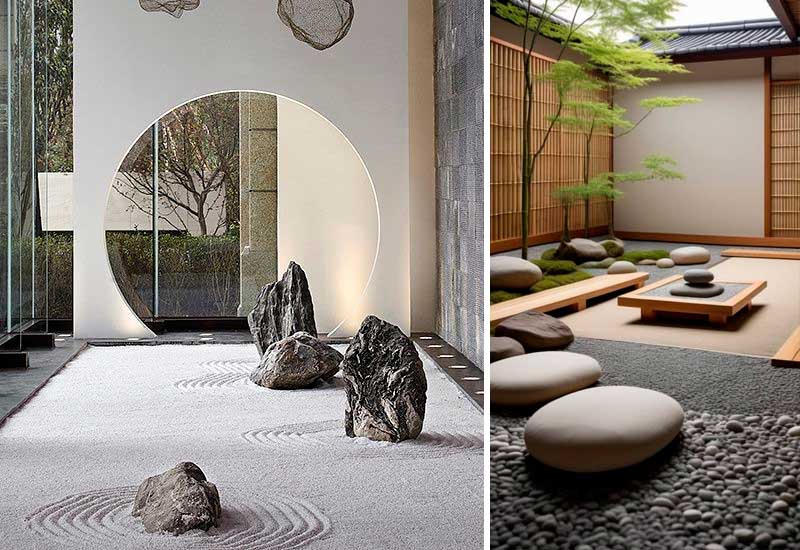 Gravilla para jardines zen