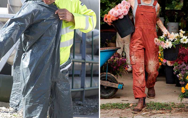 Medidas de protección personal para obras y jardinería