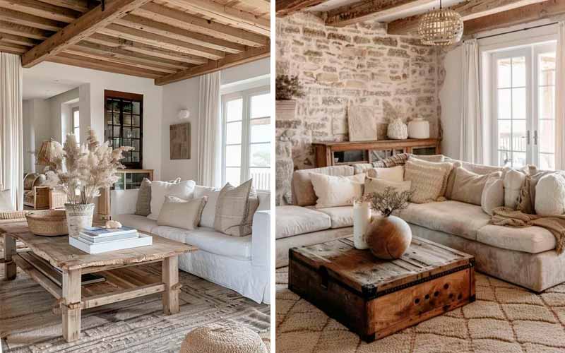 Decoración rustic chic