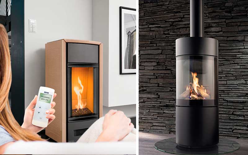 Estufas y chimeneas modernas