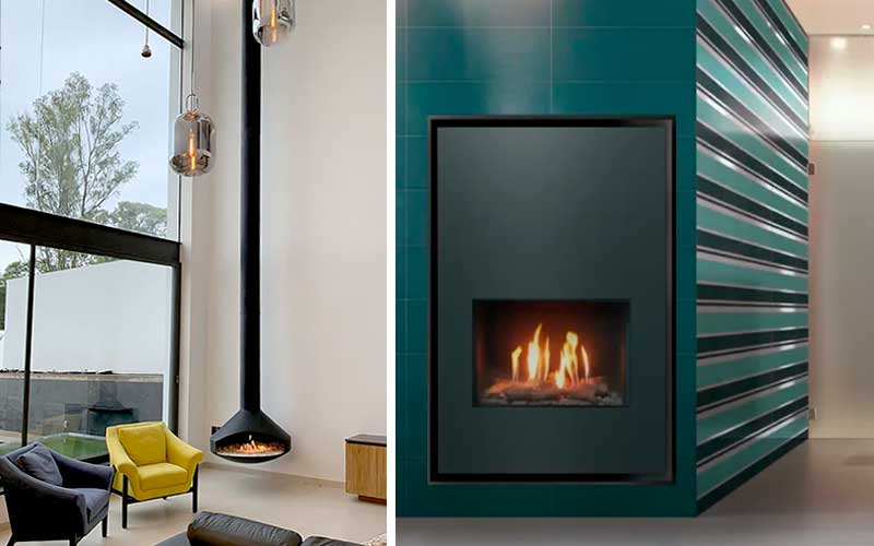 Estufas y chimeneas modernas