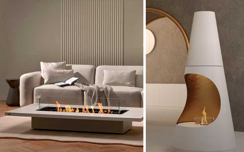 Estufas y chimeneas modernas