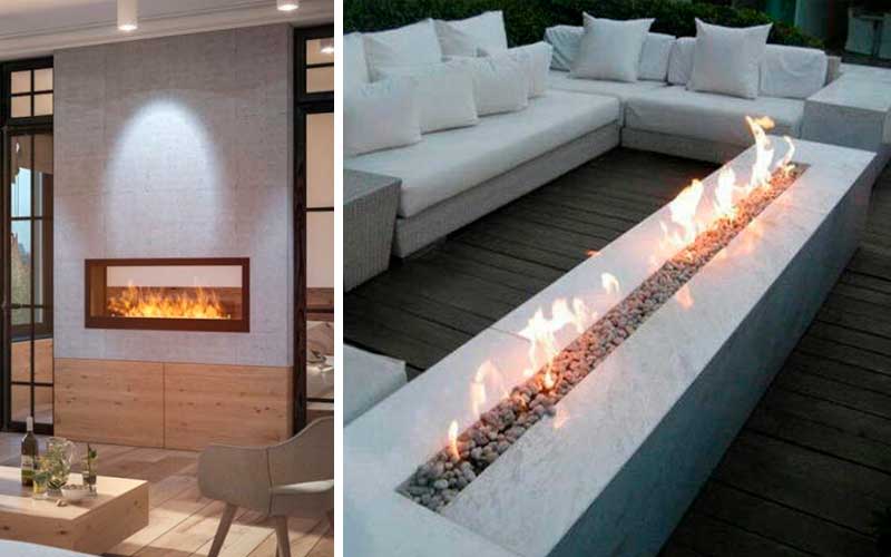 Estufas y chimeneas modernas