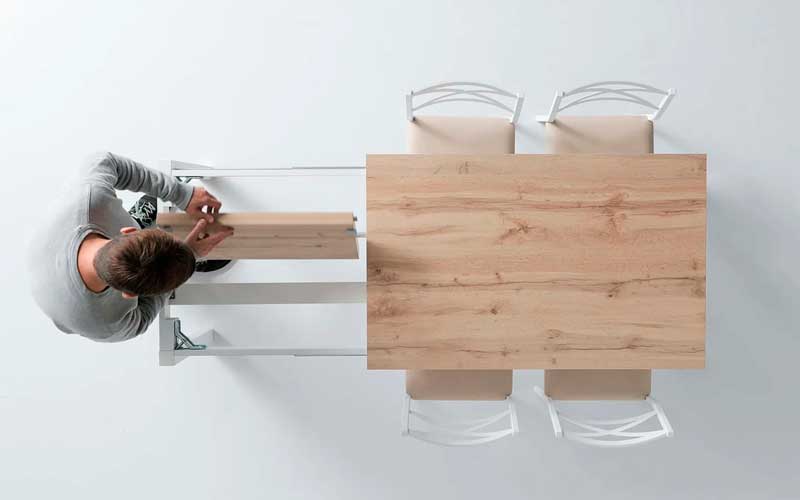 Mesa extensible de carro