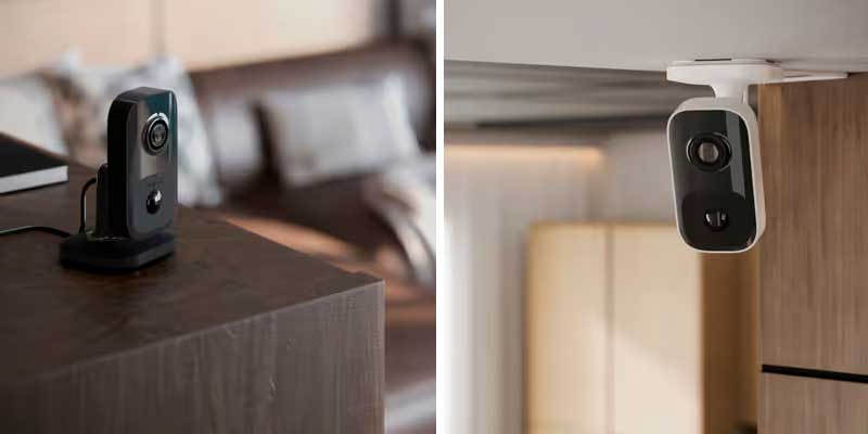 Cámara del sistema de seguridad domestico