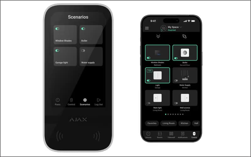 App para ver desde el móvil los escenarios automatizados de la domótica