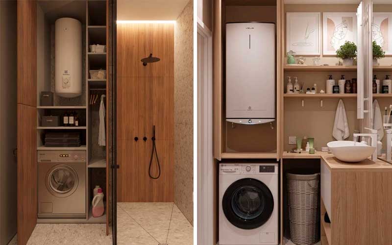 Termo eléctrico en baño