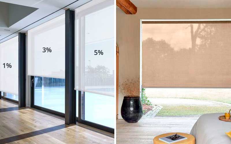 Tipos de estores enrollables