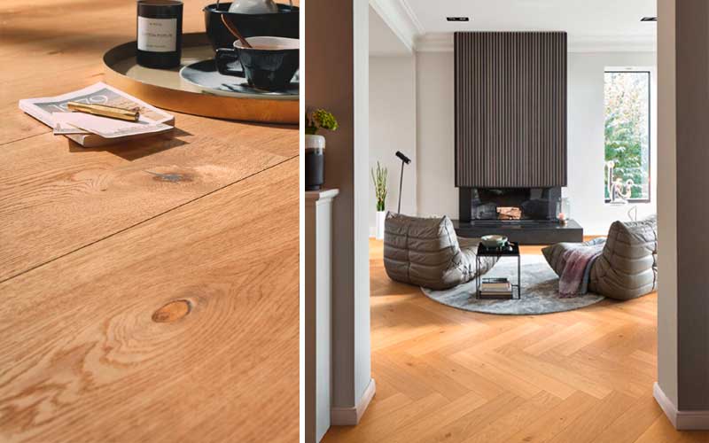 Suelo de madera acuchillado