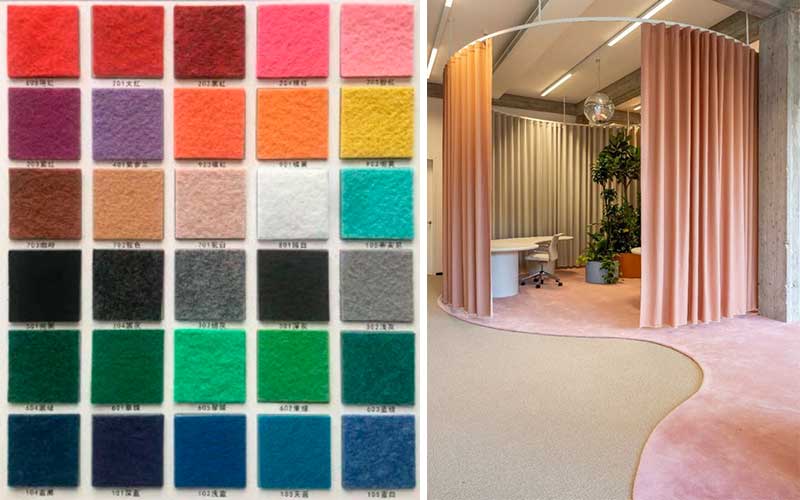 Moquetas feriales para arquitectura efímera