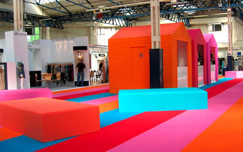 Moquetas feriales para arquitectura efímera
