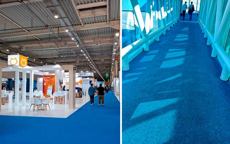 Moquetas feriales para arquitectura efímera