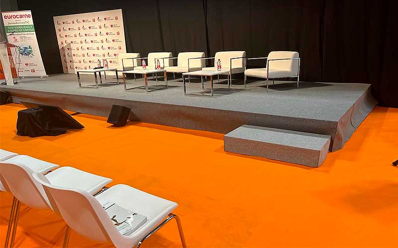 Moquetas feriales para arquitectura efímera