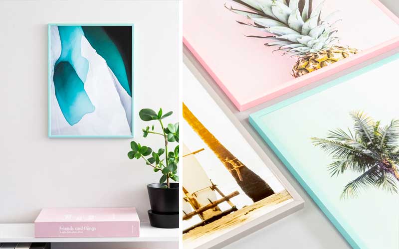 Marcos de fotos de color