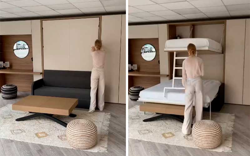 Literas abatibles para aprovechar espacios