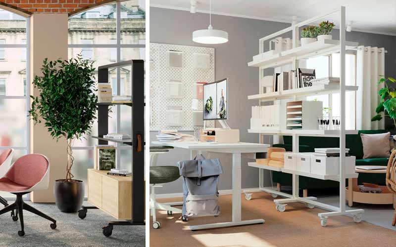 Muebles con ruedas para oficinas