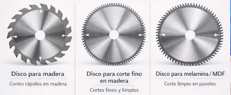 Discos para cortar madera en casa