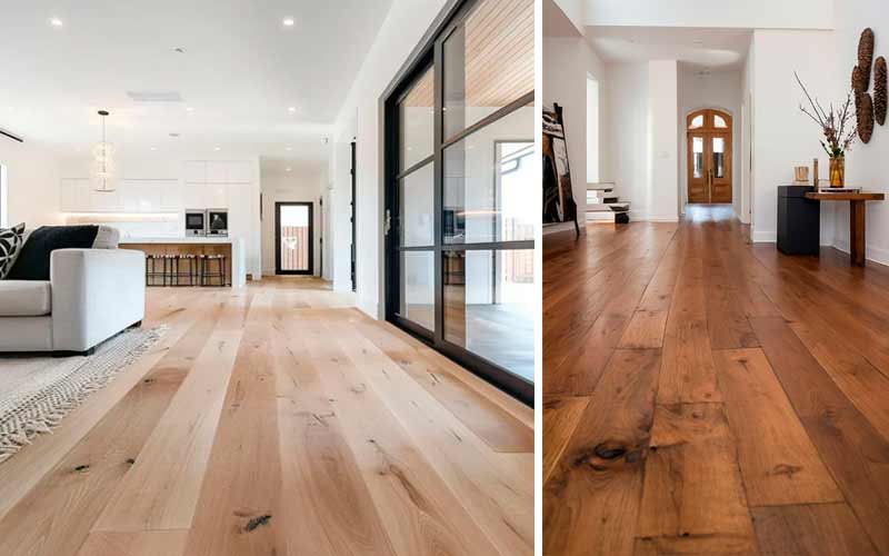 Decoración de vivienda con suelo de madera