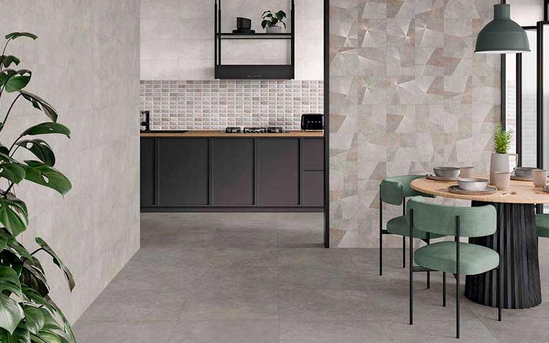 Reforma de una cocina con suelo porcelánico