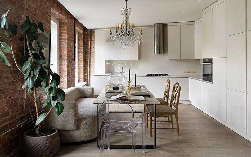 Cocina integrada en el salón