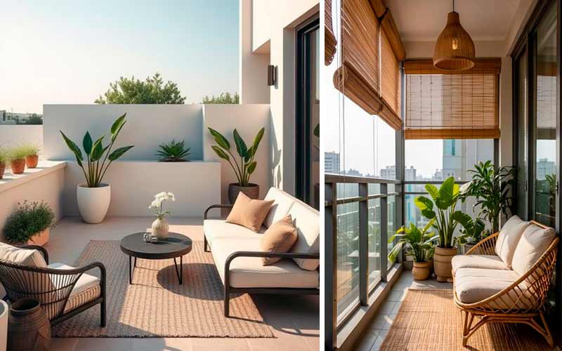Decoración de terrazas con plantas