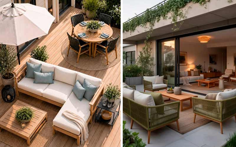 Cómo distribuir la terraza