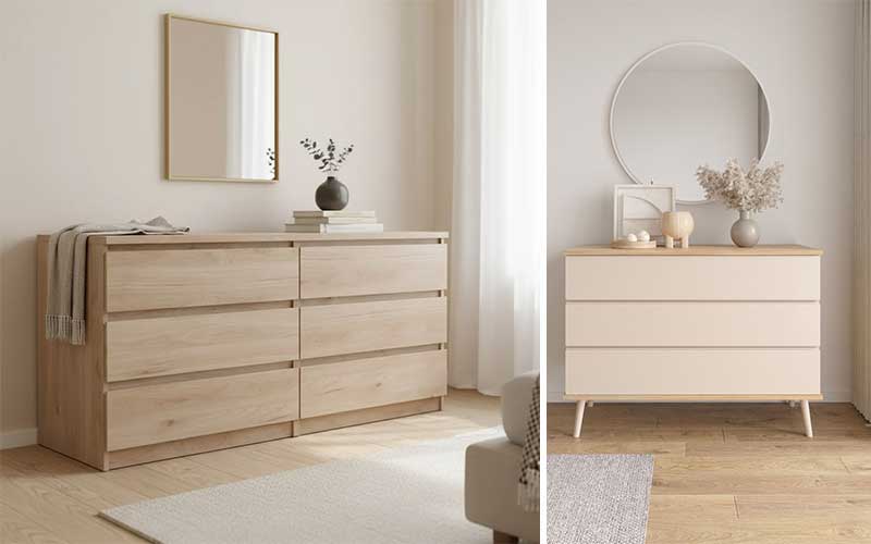 Cómodas de madera nórdicas