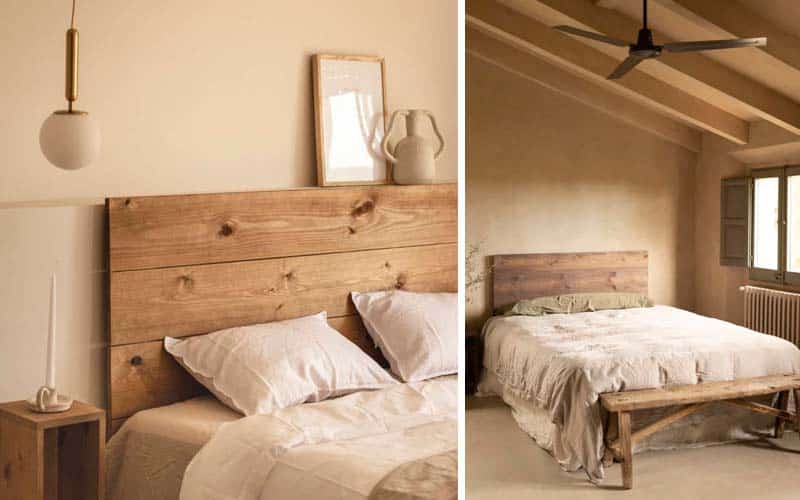 Decoración de dormitorios con cabeceros de madera