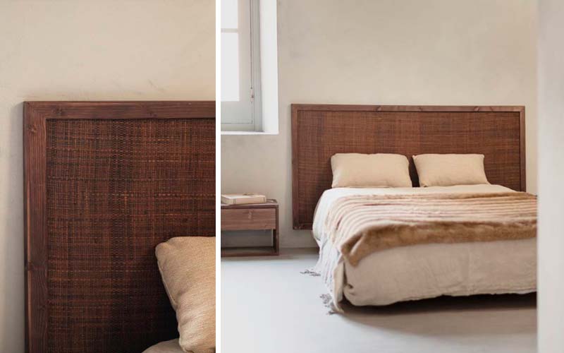 Decoración de dormitorios con cabeceros de mimbre