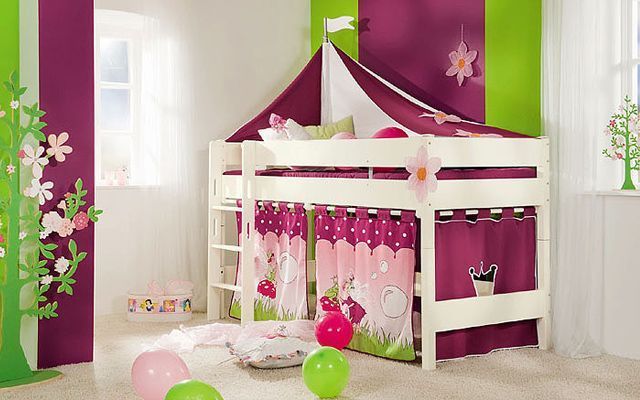cama tematica niñas - decoracion habitacion infantil
