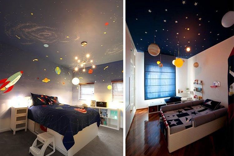 decoración dormitorio infantil con luz