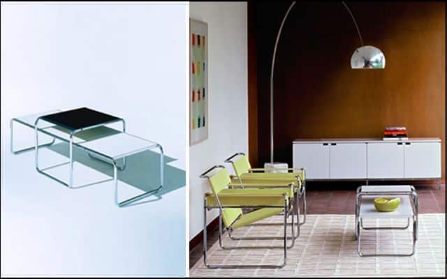 Mesas Laccio de Marcel Breuer (Bauhaus)