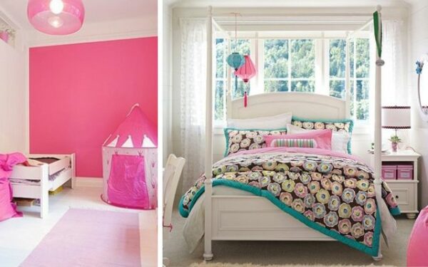 Cuartos para niñas de color rosa - Decofilia