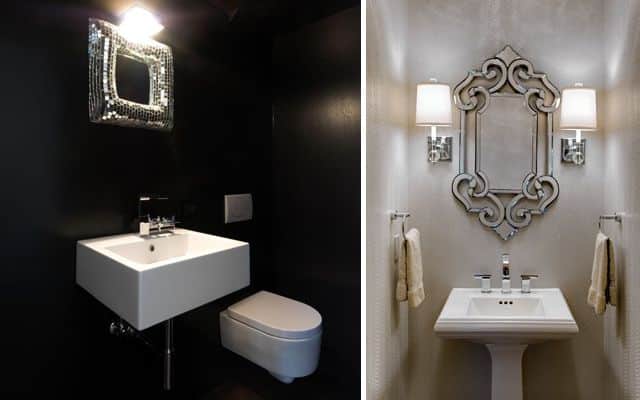 Ideas para decorar baños con espejos