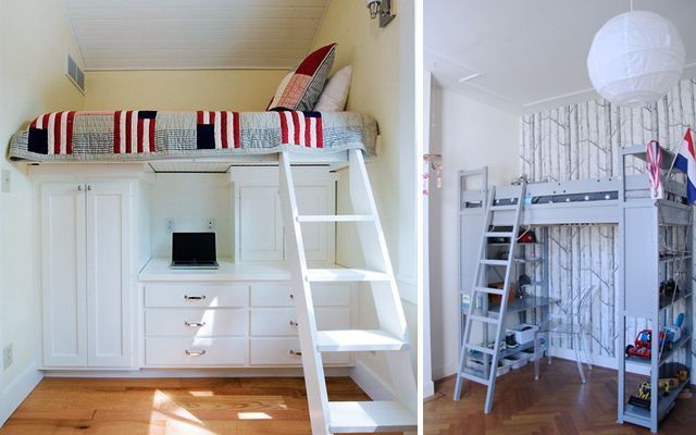 Como decorar espacios pequeños con camas en alto