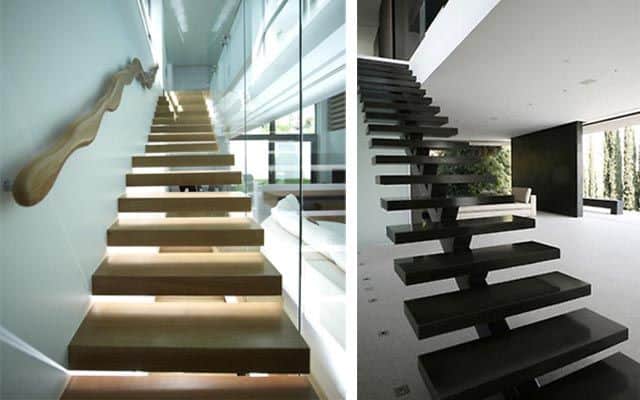 Escaleras modernas - Ideas para decorar con escaleras voladas
