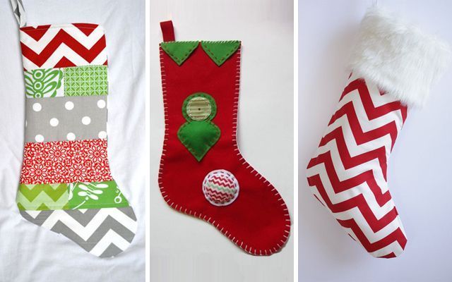 Decoración navideña con calcetines de diseño