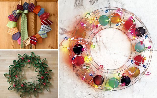 Ideas para decorar en Navidad - Coronas de Navidad modernas