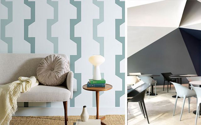 Ideas para pintar las paredes con motivos geométricos