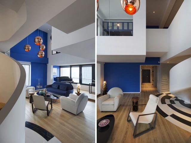 Casas de diseño - El ático azul de Thomas Dariel