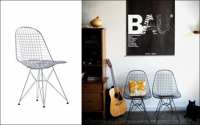 1950: Wire Chair o silla de alambre, de Charles & Ray Eames