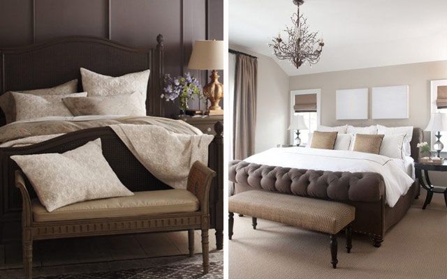 21 bancos de pie de cama para crear estilo y mejorar el confort en una  habitación de matrimonio
