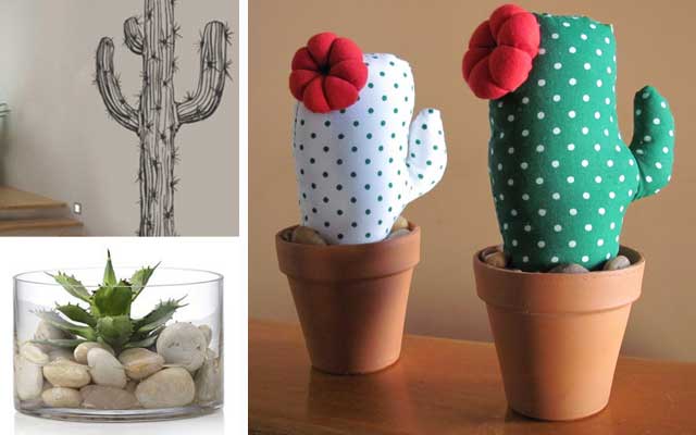 Decoracion con cactus artificiales: trucos y consejos