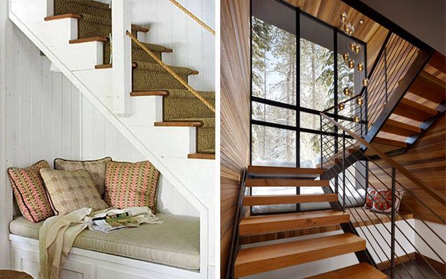 6 ESPACIOS PARA DECORAR CON UNA ESCALERA DECORATIVA 