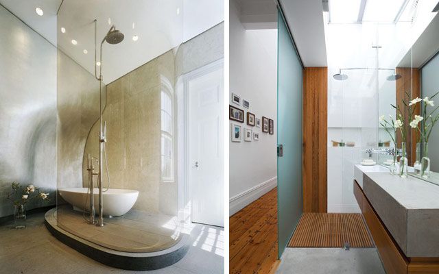 48 ejemplos de decoración de baños en cristal